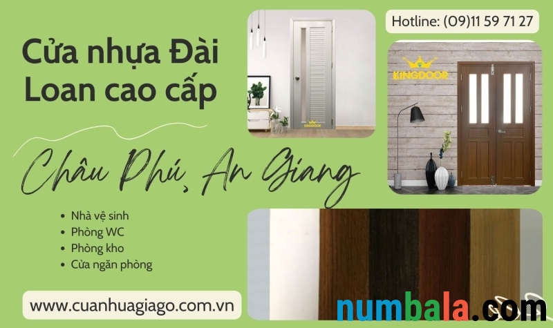 Cửa nhựa đài loan tại Châu Phú, An Giang